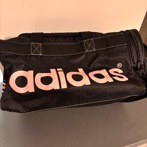 Adidas Black and Pink Duffel Bag GUC